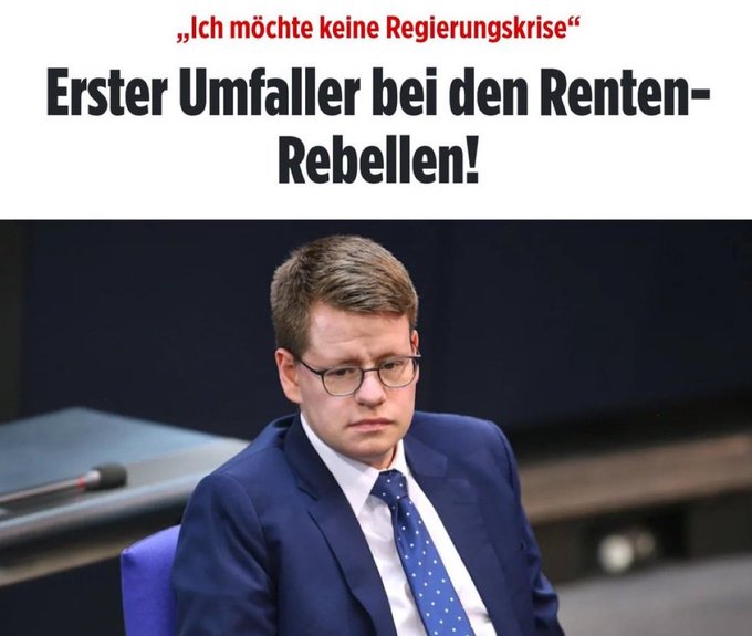 Dieses Gesicht muß man sich einfach als  

                  " Umfaller des Monats "

merken: Daniel Kölbl, 32, CDU.....diese CDU hat fertig 💥💥💥