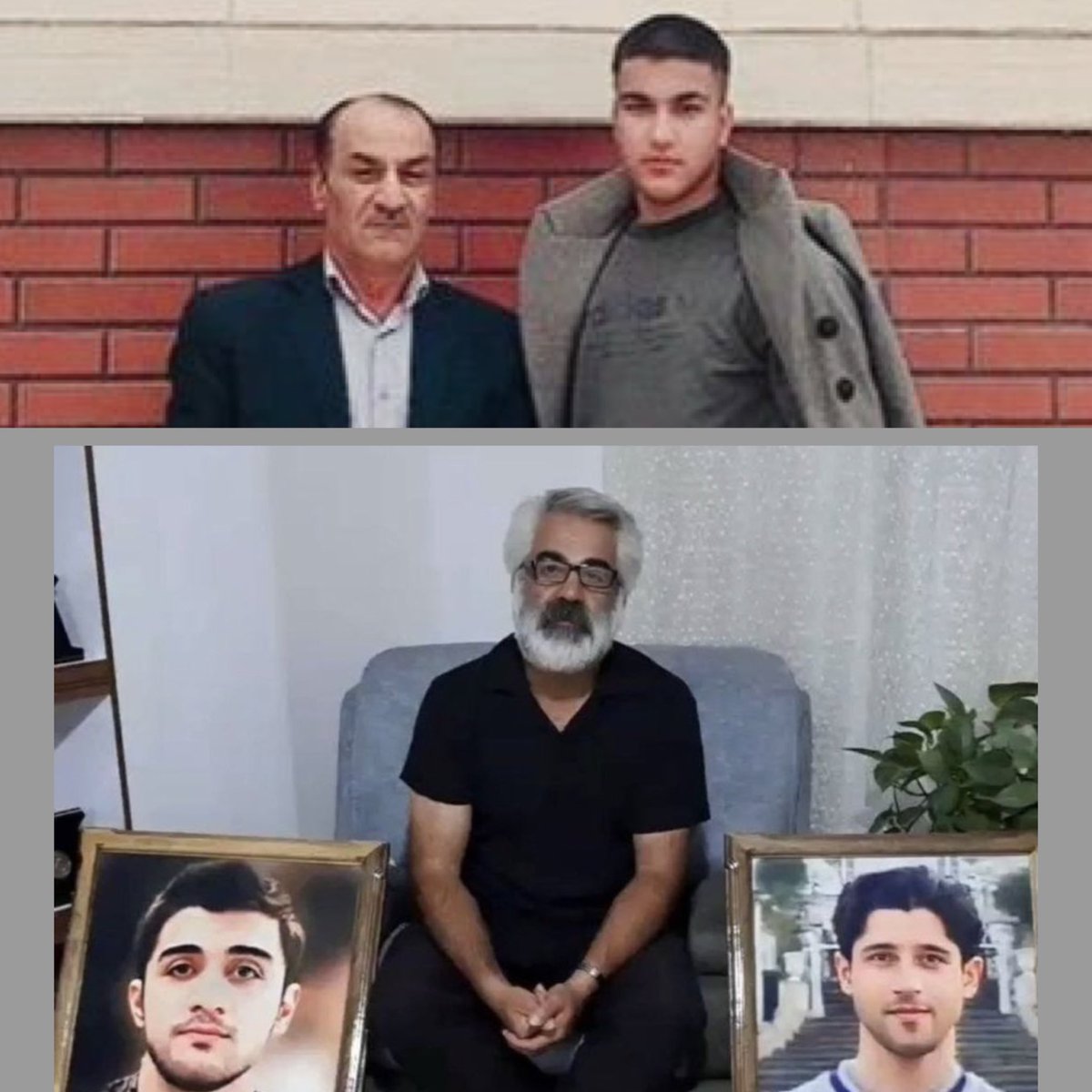 به پدر دادخواه #پدرام_آذرنوش ، ۲۳ سال حبس که ۱۰ سال اشد مجازات داره و قابل اجراست دادن!
پسرها رو کُشتند ، پدرها رو زندان میکنند، 
لعنت بهت ج ا بیشرف.
#فیض‌الله_آذرنوش 
 #ماشالله_کرمی