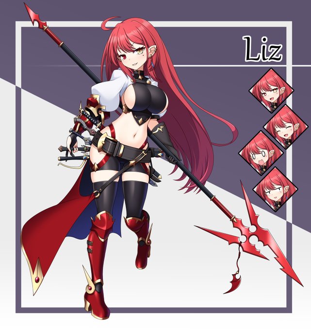 TRPGの方より、リズ。黙ってれば美人だけど顔がやかましいし「～っす」口調で喋る 