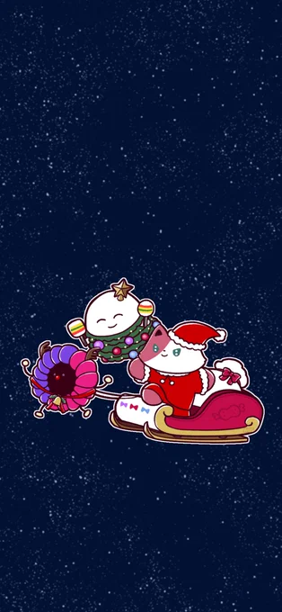 12月待ち受け 待ち受けとしての使用 待ち受け以外(アイコン/ヘッダー等)としての使用/転載/再配布/自作発言/AI学習