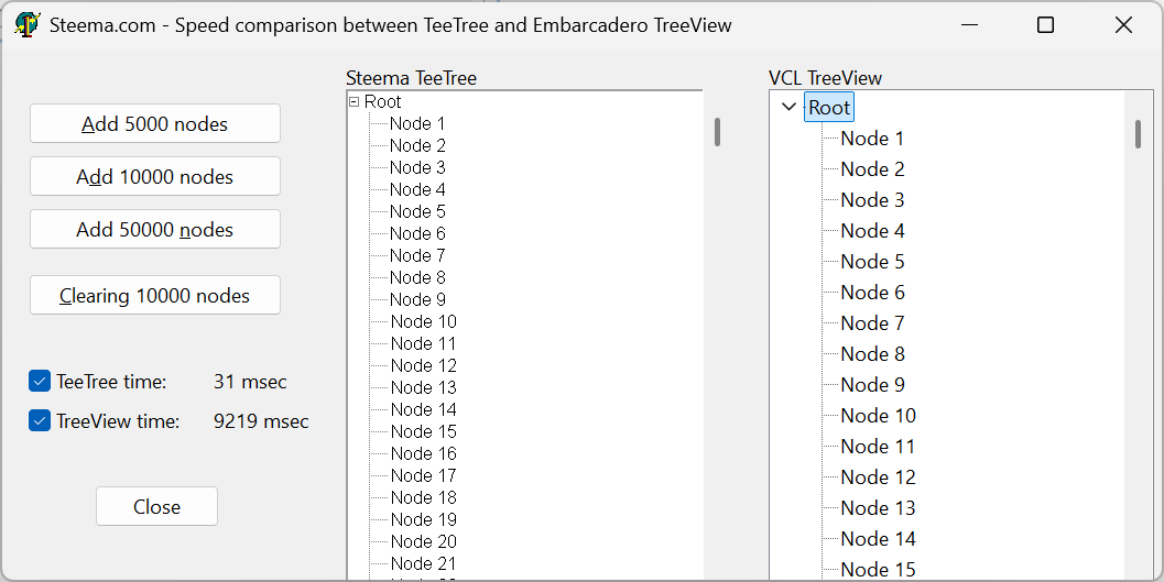 davidberneda's tweet image. TeeTree has been open-sourced !
github.com/Steema/TeeTree

TreeView replacement, flow-charting, diagramming visual component library, for VCL and Firemonkey up to RAD 13.0 Florence.