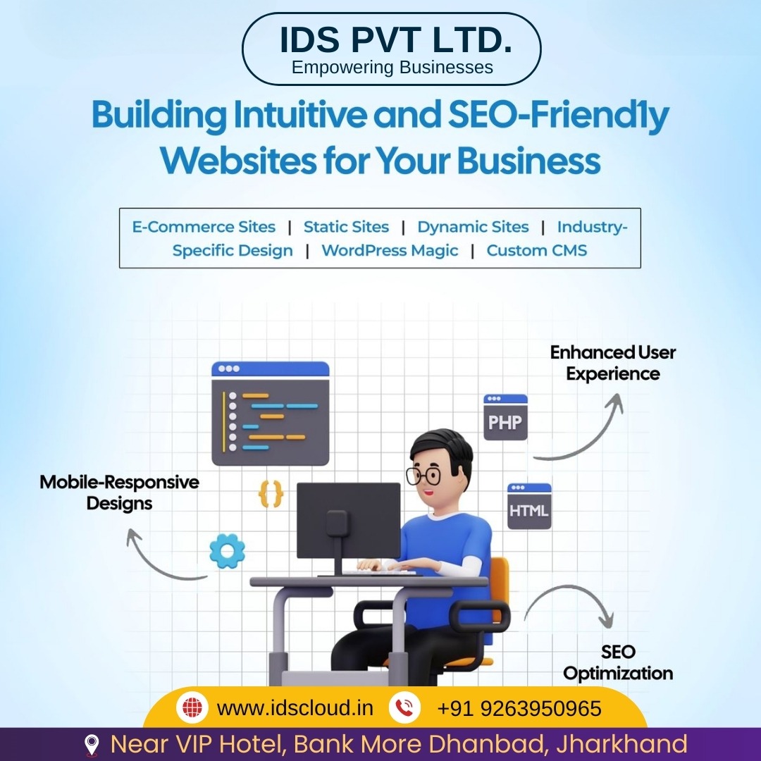 idspvtltd's tweet image. Is your website really working for you? 🤔

IDS PVT LTD. builds sites that look great, work flawlessly on any device, and get found on Google. That&apos;s the power of Intuitive, SEO-Friendly design!

#SEOOptimization #WordPressMagic #WebDevelopment #BusinessGrowth #IDSCloud
