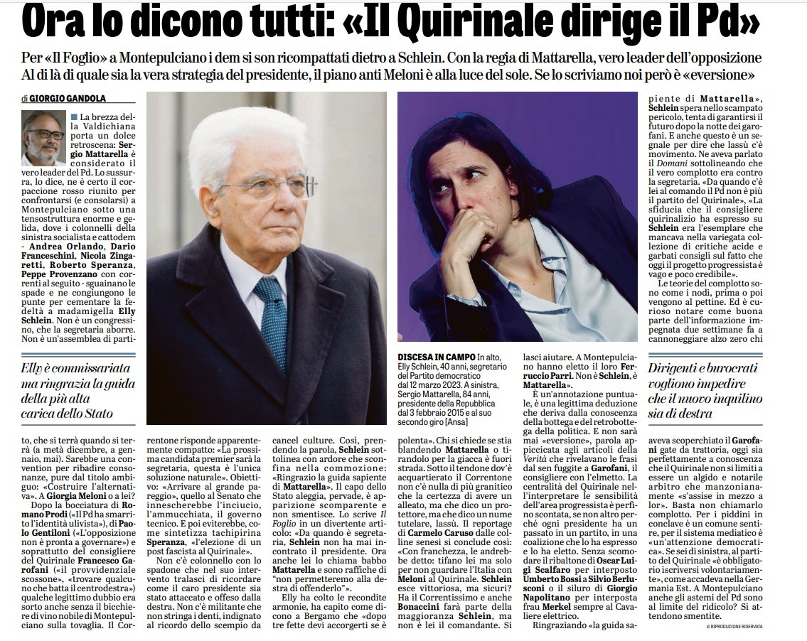 OrtigiaP's tweet photo. I MANEGGI DEL @Quirinale PER CONTRASTARE L'ASCESA DEL CDX ANCHE AL COLLE.  Eppure #Mattarella si è rivelato perdente su tutta la linea. Gli Italiani lo hanno bocciato come politico, lo rispettano come Presidente. ANCHE SE NON E' SUPERPARTES
I suoi insuccessi vanno da #Savona a #Speranza incompetente ministro della Salute, da #Draghi a #Garofani. Interviene quando non serve e mai una parola sulla magistratura e #Palamara.   Oggi compatta il PD per contrastare la Meloni e il cdx. Perderà anche stavolta