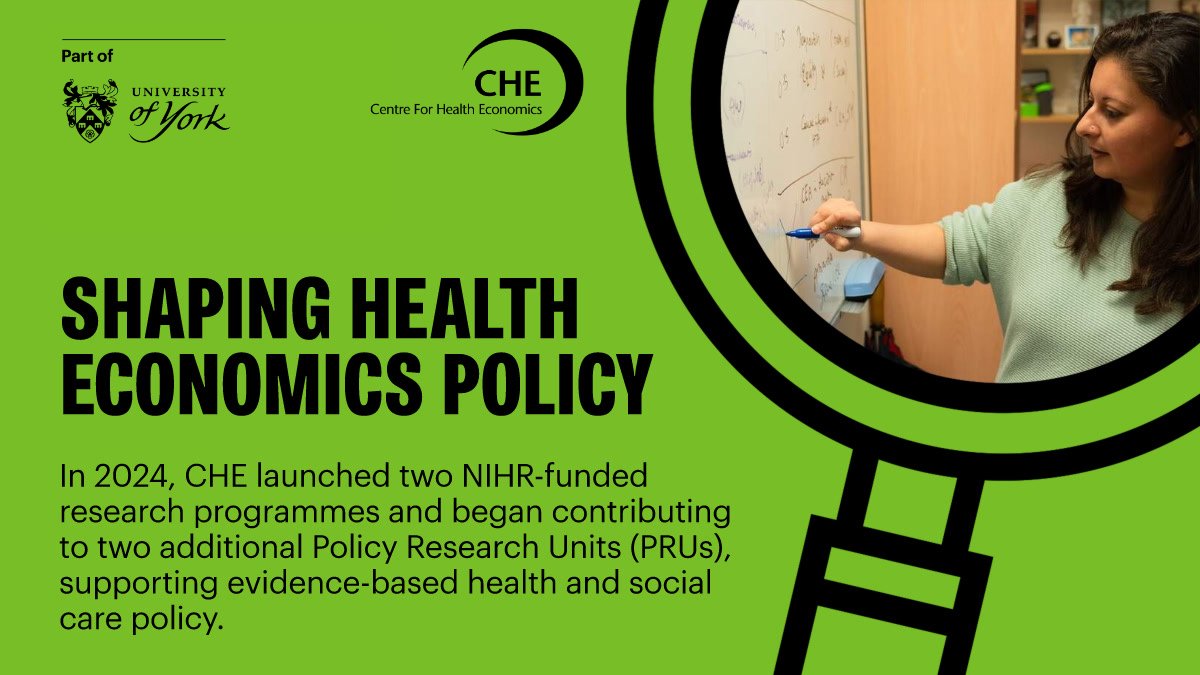 CHEyork's tweet photo. Did you know?💡

In 2024, CHE started two @NIHRresearch  projects: @eshcru  (with @CPEC_LSE ) &amp; @eeprunews (with @sheffielduni), and contributed to MHPRU (with @ucl &amp; @KingsCollegeLon) &amp; PH-PRU (@LSHTM ), supporting public health research and policy.

🔗https://t.co/kjNWYxUrMm https://t.co/o611duSjNL