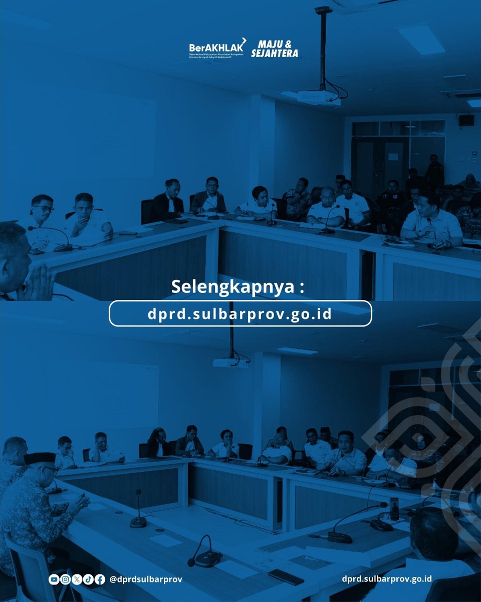 dprdsulbarprov's tweet photo. Komisi IV DPRD Sulawesi Barat Gelar RDP Tindak Lanjuti Polemik PERCASI di Tubuh KONI SulbarSenin, (01/12/2025).

Selengkapnya : https://t.co/GAADSTKbBM

#humasdprdsulbar #sekretariatdprdsulbar #sulawesibarat #dprdsulbarprov https://t.co/VUTugyKq5w