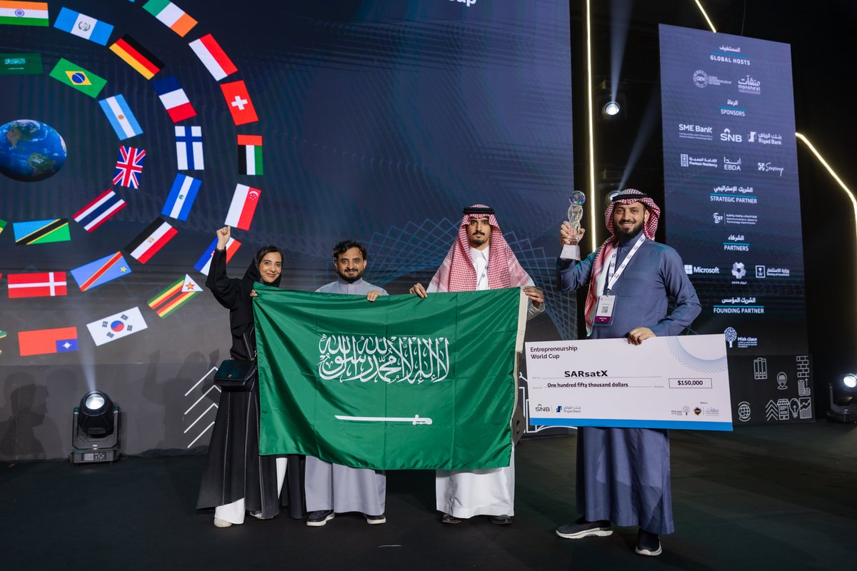 Driving deep-tech innovation from Saudi to the world.

KAUST startup <a href="/SARsat_X/">SARsatX</a> secured 3rd place in the Early-Stage category at the Entrepreneurship World Cup 2025, during <a href="/BibanGlobal/">Biban</a>, driving Saudi innovation and KAUST’s role in powering the next generation of tech pioneers.