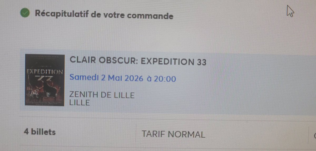 Une grosse galère ce matin avec les fils d'attente pour choper des places Clair Obscur... impossible d'en avoir épuisé en 2 minutes. 

Tu y retournes en mode balec. Place disponible c'est pris en 2 minutes ! 
<a href="/HerrKamper/">HerrKamper</a>