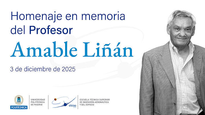 Mañana celebramos un homenaje en memoria del profesor Amable Liñán.
🗓️3/12
🕠17:30h
📍Salón Actos #ETSIAE
 ➡️Libre acceso hasta completar aforo
#somosUPM #ingenierosilustres #ilustresUPM #ingenieríaeronáutica #AmableLiñán <a href="/La_UPM/">Universidad Politécnica de Madrid</a> <a href="/RAI_Ingenieria/">Real Academia de Ingeniería</a> <a href="/RACiencias/">RACiencias</a> <a href="/COIAE/">COIAE/AIAE</a> <a href="/DelegacionAero/">Delegación de Alumnos de la ETSIAE</a>