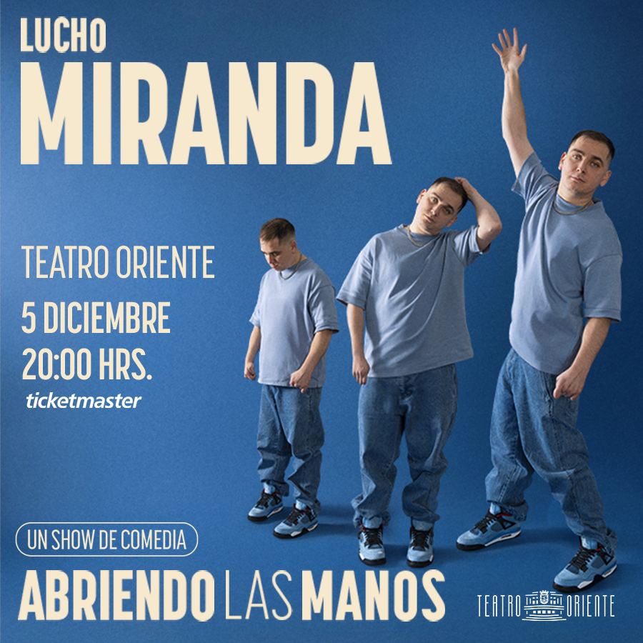 #SHOW <a href="/elluchomiranda/">Elluchomiranda</a> con su humor mordaz y, a veces, políticamente incorrecto desafía al espectador a reflexionar mientras se divierte. FECHA: viernes 5 de diciembre - 20:00 hrs. Venta de entradas ticketmaster.cl o boletería.