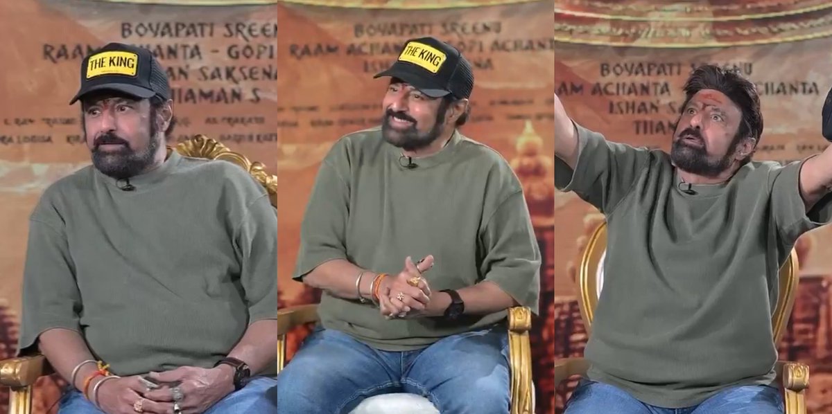 saloon_kada's tweet image. Balayya With Oversized T-Shirt &amp;amp; Funky Cap For #Akhanda2 Promotion😂🔥

GOD OF MASSES IN GENZ MODE!!