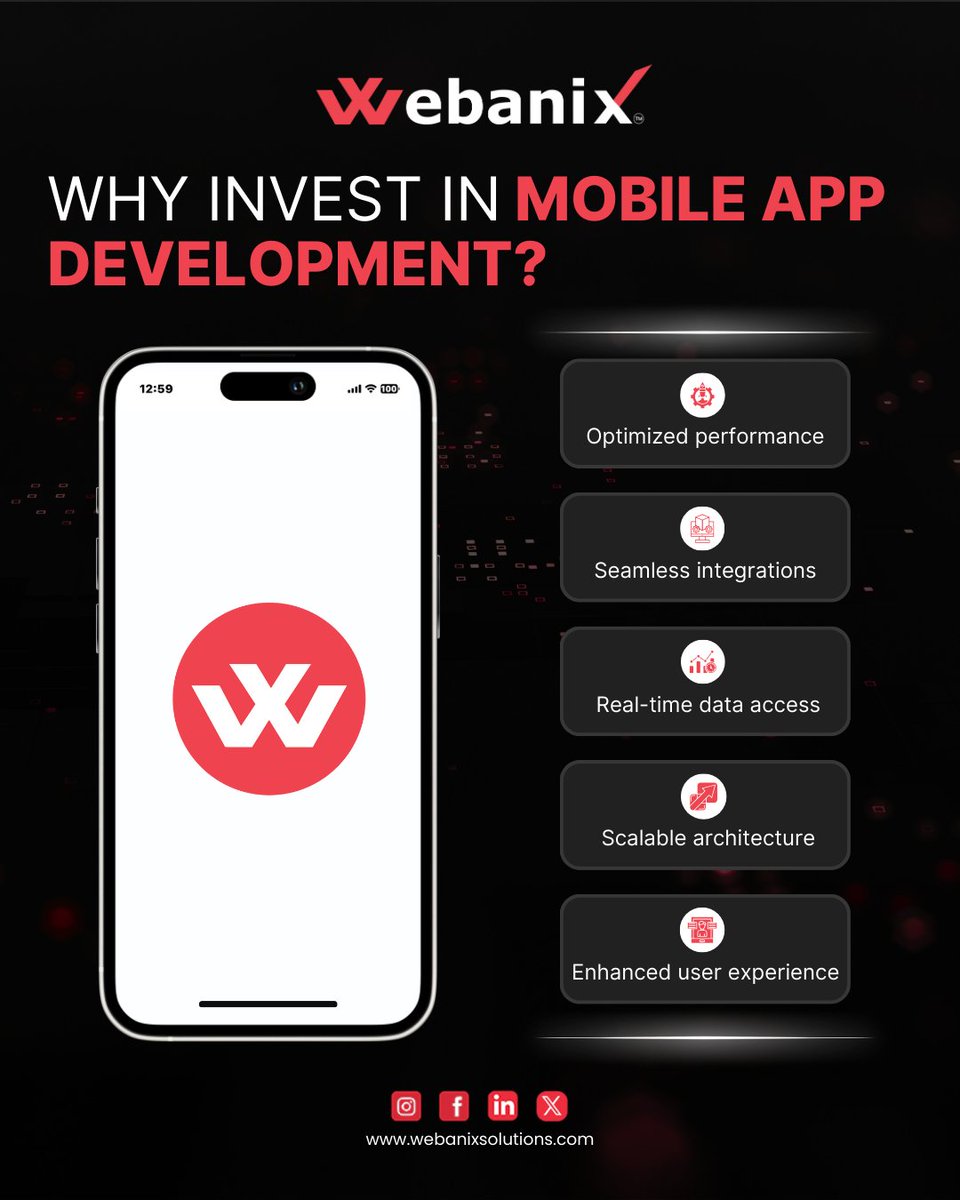 Webanix1's tweet image. Future-proof your business with a mobile app that performs, scales, and delivers.
From seamless integrations to real-time data access — we build solutions that move your brand forward.

🌐 webanixsolutions.com 

#Webanix #MobileAppDevelopment #AppDevelopment #CustomApps