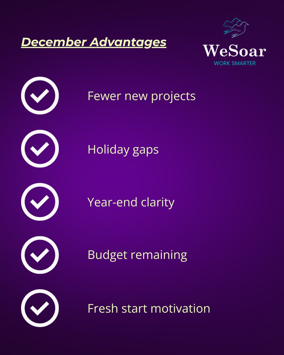 WesoarAi's tweet image. Your tech debt is why 2025 felt harder. 

Manual processes. Ancient spreadsheets. Systems everyone works around. 

December = payment month. Fewer projects, fixing time, clarity on pain points. 

Drop the rocks before 2026. 
#TechTuesday #TechDebt #DecemberCleanup