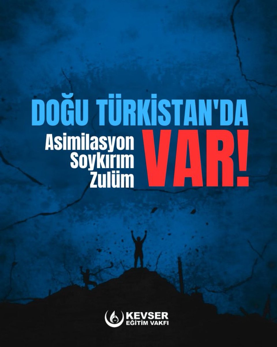 Görmezden gelinen, üzeri örtülmeye çalışılan gerçekleri haykırıyoruz:
Doğu Türkistan'da asimilasyon, soykırım ve zulüm VAR!
Mazlumun sesi olmak ve bu zulmü dünyaya duyurmak için kardeşlerimizin yanındayız. Sessiz kalma, zulme ortak olma.