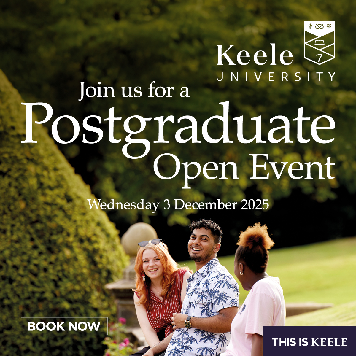 KeeleUniversity's tweet image. Join us for our Postgraduate Open Event to find out more about your chosen subject area, meet our academics, and get a feel for what life is like in our close-knit postgraduate community.

➡️ bit.ly/3sKBlai