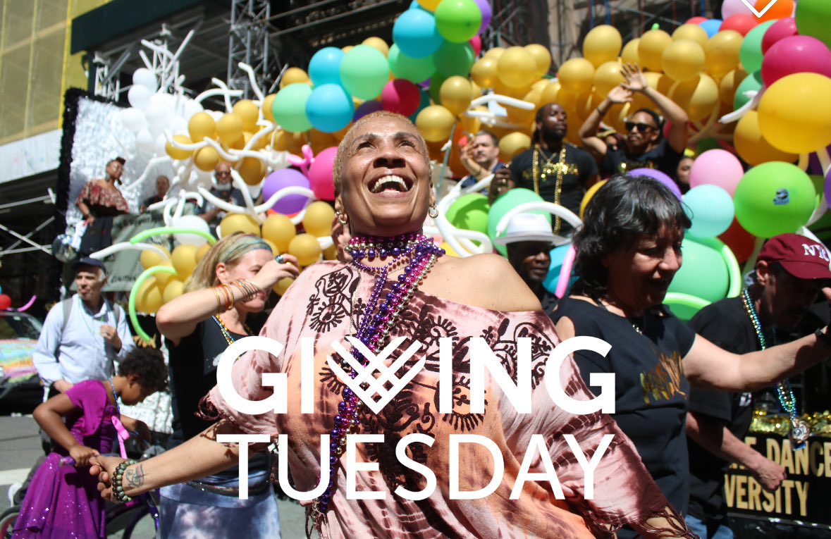 It’s GivingTuesday! Practice the art of radical generosity! Donate time, support, money or all three to a cause that gives you JOY! 

If DANCE and DANCE PARADE gives you joy consider donating to our GivingTuesday fundraiser at gofund.me/4b6323762!