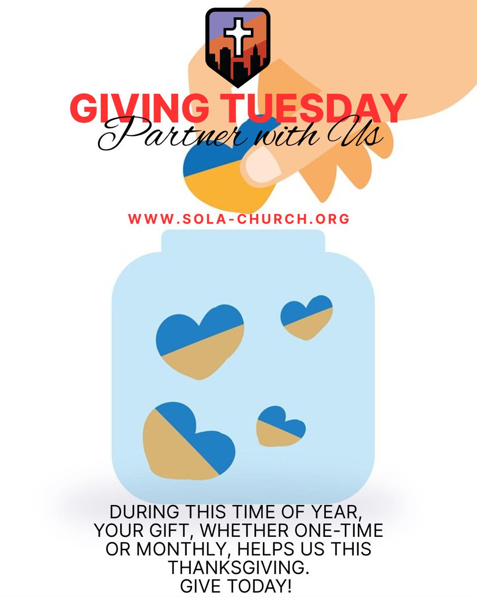 SolaChurchKC's tweet image. On this #GivingTuesday you can help us encourage and equip the next generation of leaders to live on mission for the glory of God! 

Prayerfully consider furthering our impact with your generous financial support  for every person, every family, every city and every nation?