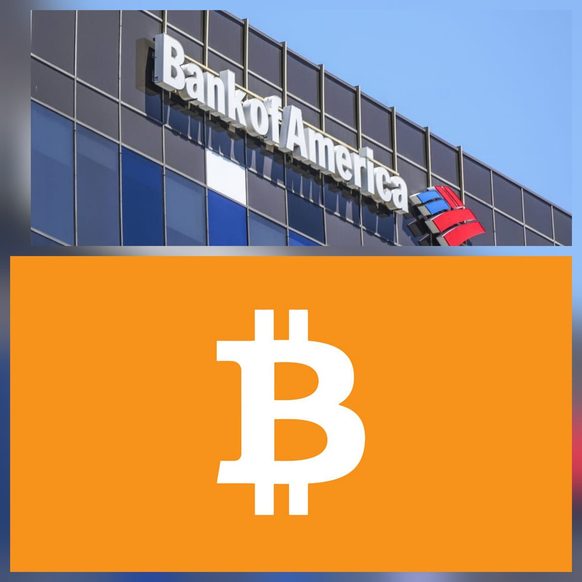 💥 Bank of America is now advising clients to allocate 4% of their  portfolios to Bitcoin and crypto and allows advisers to actively suggest  Bitcoin ETFs.