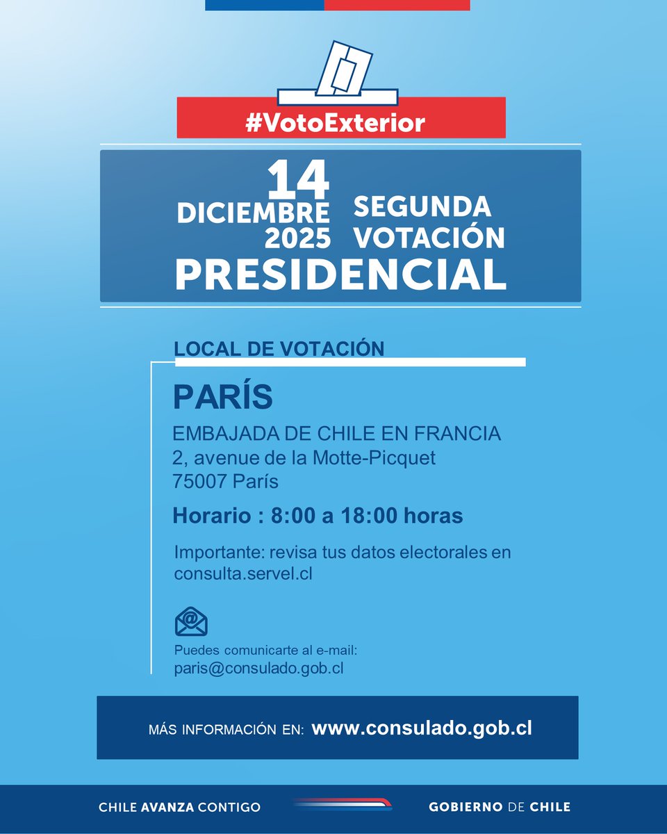 Embajada de Chile en Francia tweet media