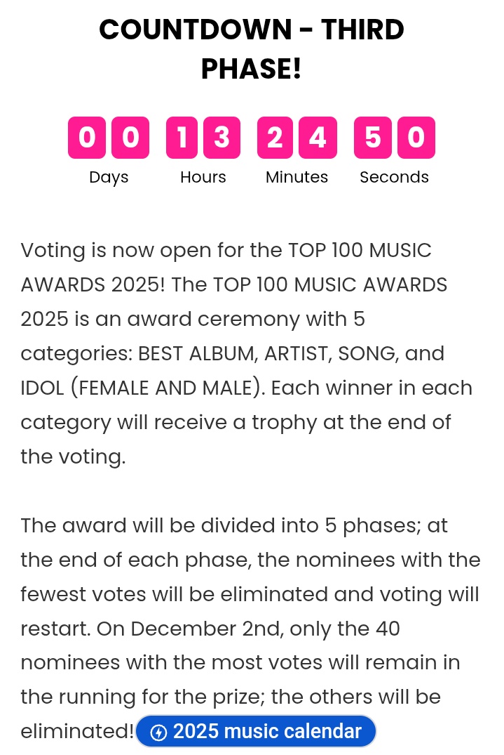 vvupluv's tweet photo. @lynn_fyl @TOP100KPOP I seriously do not know because I am not using korean time, but here it is.

Please read the statement from this photo I took from the link:) https://t.co/arZjpoQV0Y