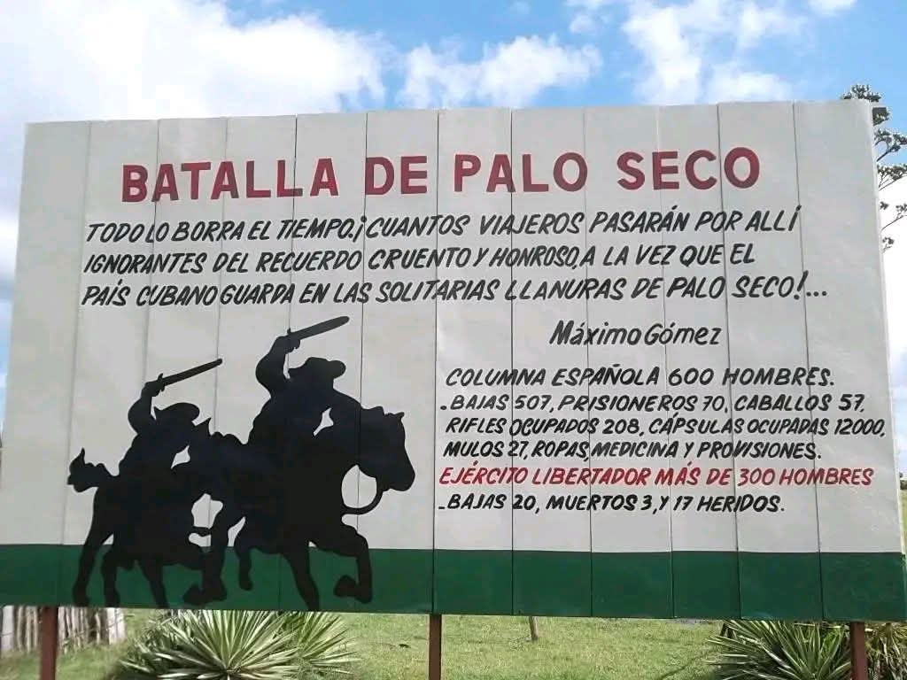 🇨🇺🌵 2 de diciembre de 1873 Tiene lugar el Combate de Palo Seco, en Las Tunas, Jobabo, que se inscribe como una de las grandes hazañas militares dirigidas el Mayor General Máximo Gómez durante la Guerra de los Diez Años.
#CubaViveEnSuHistoria
<a href="/ramirez_le74504/">León Ramírez</a>
<a href="/Vicente73977721/">Vicente Leal 🇨🇺🇵🇸🇧🇷🇻🇪🇳🇮</a>
