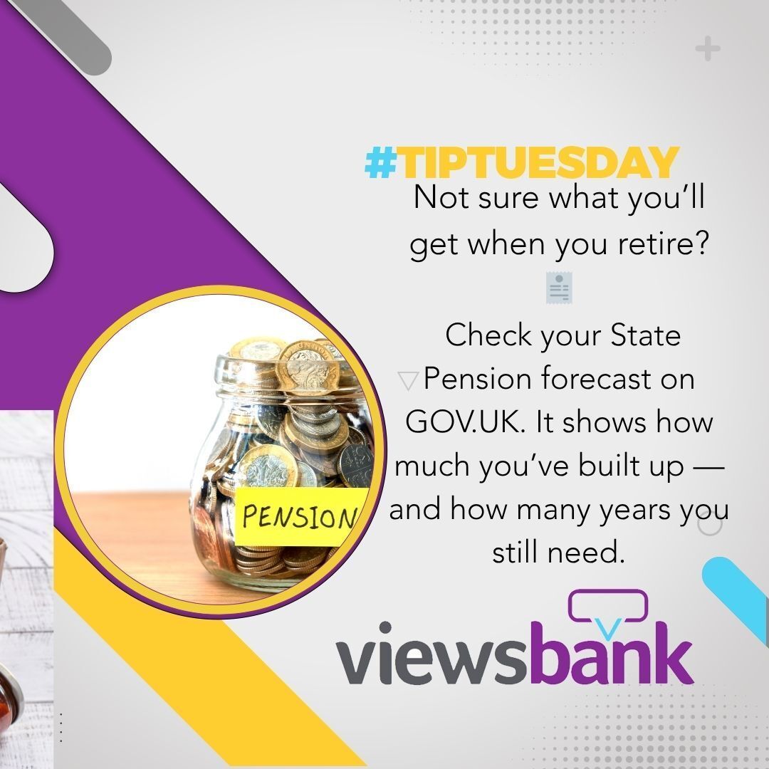 viewsbank's tweet image. 💡 TIP TUESDAY – State Pension Smart Tips

#TipTuesday #StatePension #UKFinance #RetirementPlanning #Viewsbank