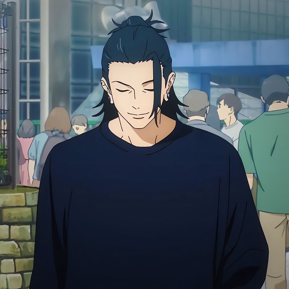 ily_satoru's tweet image. i’m still convinced that’s geto’s shirt