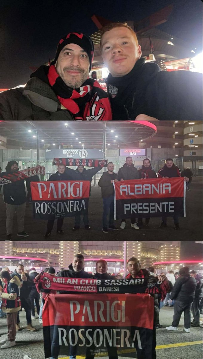 Retour sur le déplacement de nos membres contre la Lazio ! PRESENTE ! FORZA MILAN SEMPRE 🖤❤️ #MilanLazio