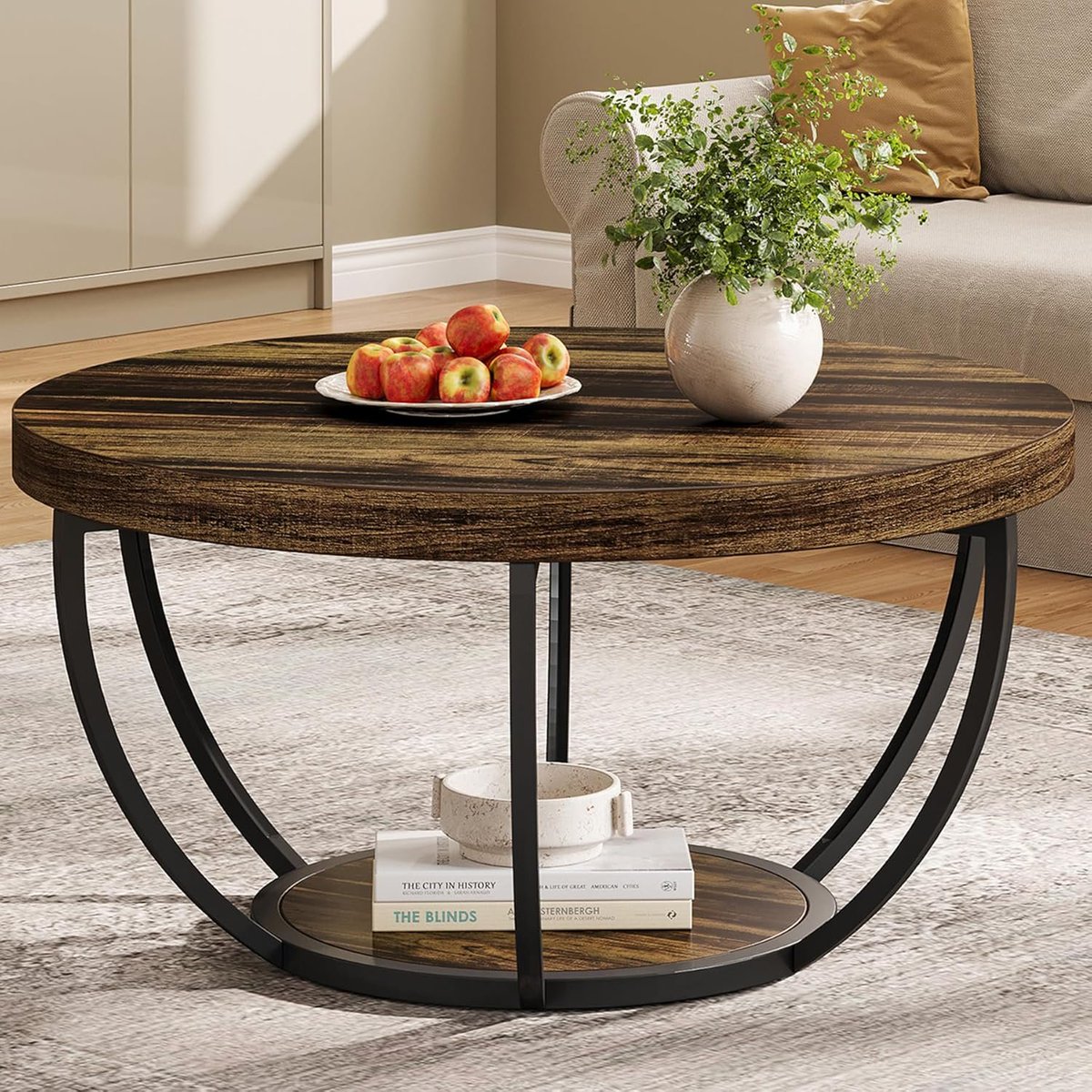 babyfashionusa's tweet image. Tribesigns Round Coffee Table, 31.7&quot; Wooden 2-Tier Circle Coffee Table with Storage Shelves, Modern Accent Cocktail Table Center Table for Living Room, Rustic Brown

Price :  $109.96

sovrn.co/1fmg779

#ad #Table

Image Credit :  amazon