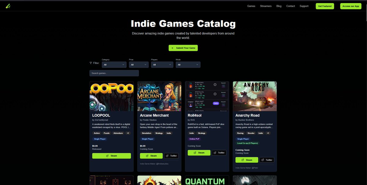 GamefolioGG's tweet image. #IndieGameDevs, have you submitted your games to our brand new indie game catalog on our site yet? 💚🫶

✨Latest developer(s) - @DaYanMyriad

#indie #gamers #gamer #indiegame #IndieGameDev #gaming #TrailerTuesday