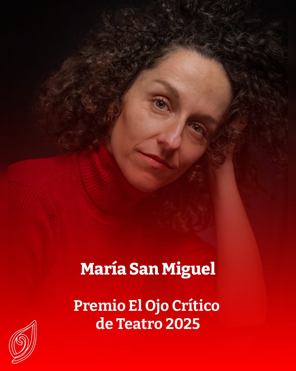 ¡María San Miguel es Premio El Ojo Crítico de Teatro 2025! Enhorabuena. Esta tarde la tendremos en nuestros micrófonos a partir de las 16:08 en <a href="/radio5_rne/">Radio 5</a> <a href="/rne/">Radio Nacional</a>
