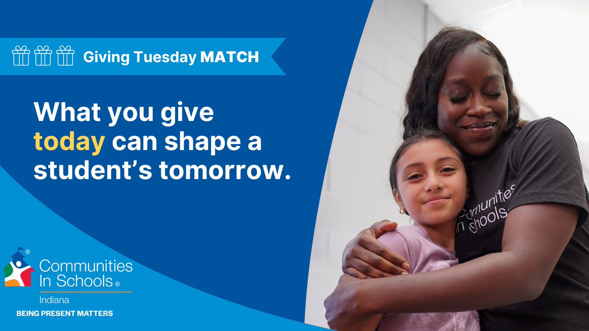 cisindiana's tweet photo. It's Giving Tuesday!

When you give to Communities in Schools of Indiana, you are providing resources, opportunities, and a caring adult to support and nurture your neighbors' children in the building they spend their weekdays: their school!

https://t.co/QvVHJE6rVM https://t.co/JZ8fg0grOw