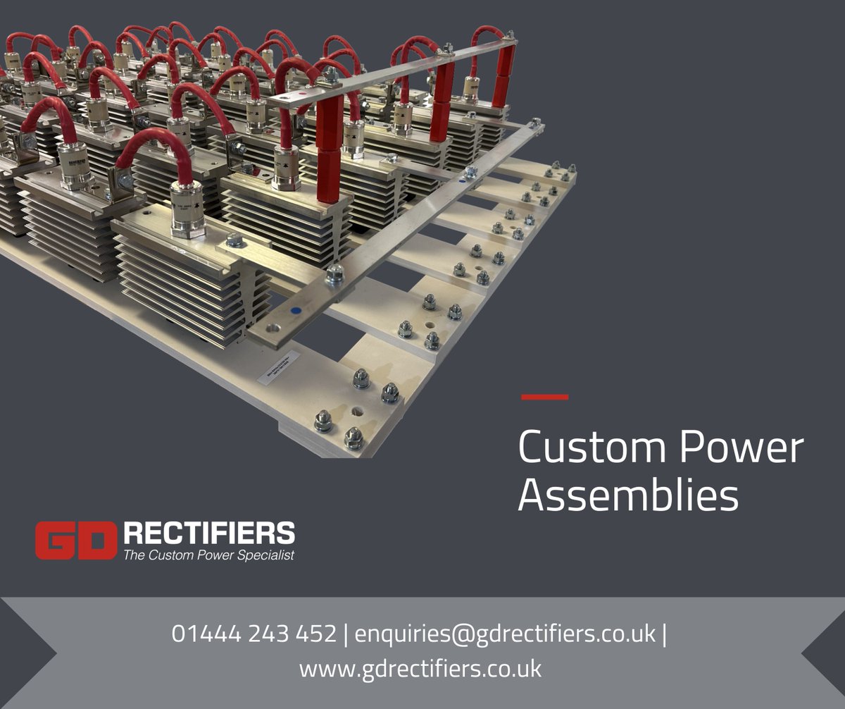 GDRectifiers's tweet image. We know that not every off-the-shelf solution is suitable for your application. That&apos;s why our technical team design customised builds specifically to your topology - maximising performance every step of the way. Want to find out more? Get in touch at enquiries@gdrectifiers.co.uk