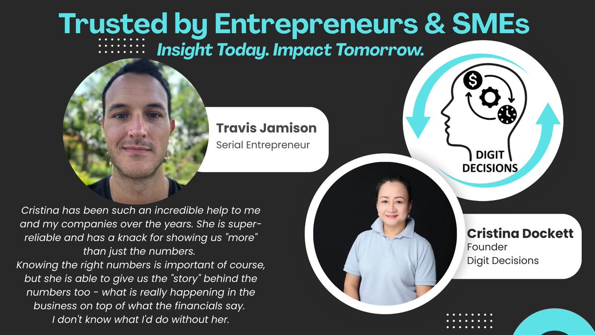 8+ years of working alongside founders reminds me:

the best results come from trust, not transactions.

Clarity strengthens both.

Grateful for partners who trust me with their numbers and their vision.  

Thank you <a href="/Travis_Jamison/">Travis Jamison</a> 

#DigitDecisions #EntrepreneurFinance