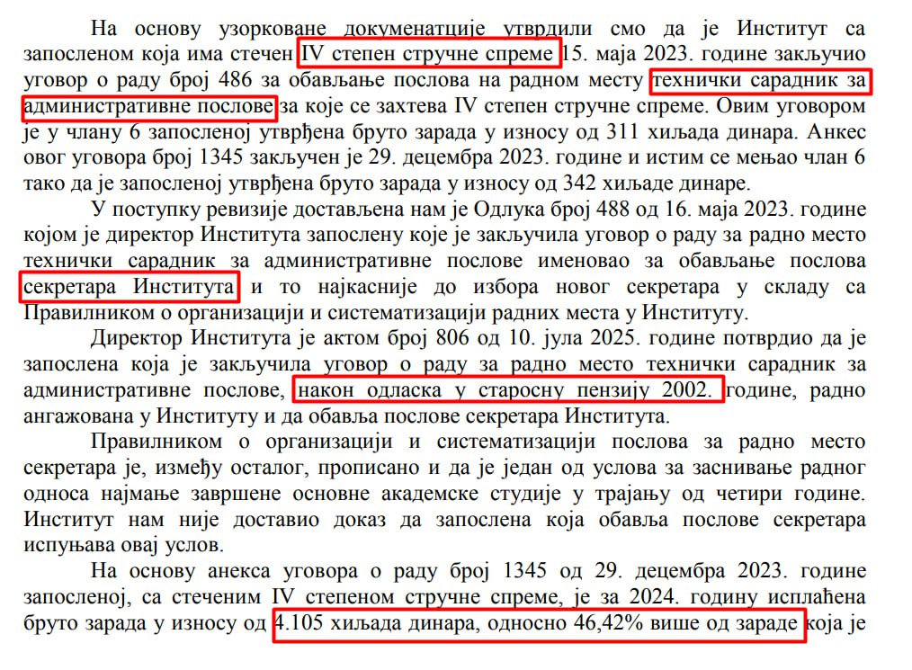 mirkotopalovic7's tweet image. U Institutu za hemiju vedri i oblači gospođa Vera Antić koja je 1937. godište (88 godina) koja je već pune 23 godine u penziji !!!
Inače baka Vera ima završenu srednju baletsku školu, ali joj nije problem da sebi isplaćuje platu veću od naučnih savetnika, a to je najviše zvanje u…
