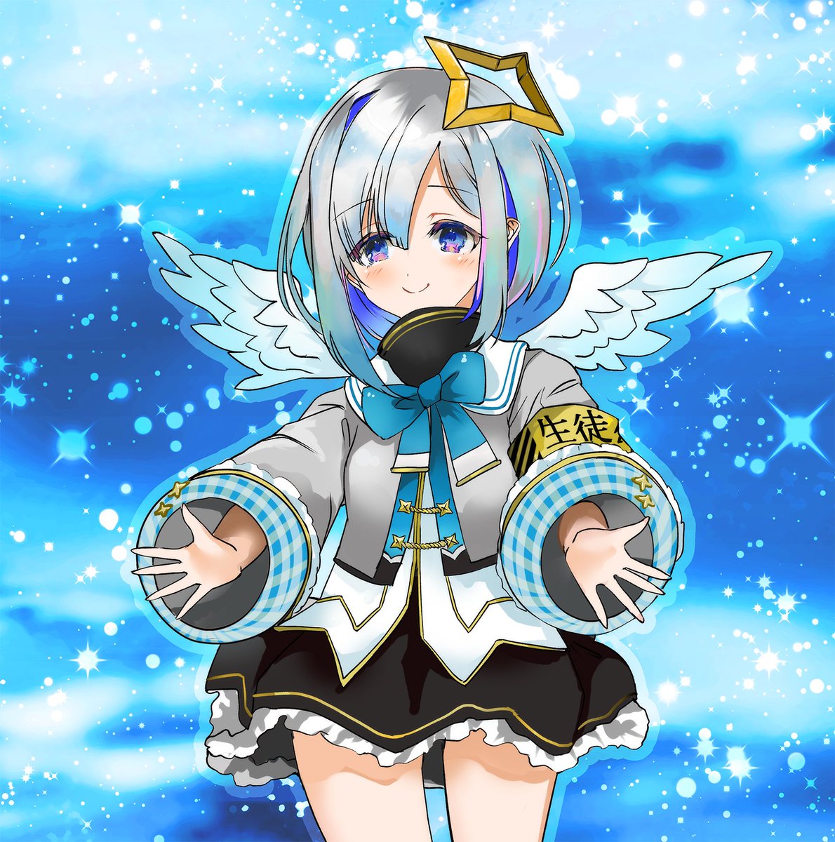 天音かなた ,天音かなた(通常) 「ファンアート描いて、初めてご本人にリツートして頂いたのが、かなたさんでした。 あ」|このえないとのイラスト