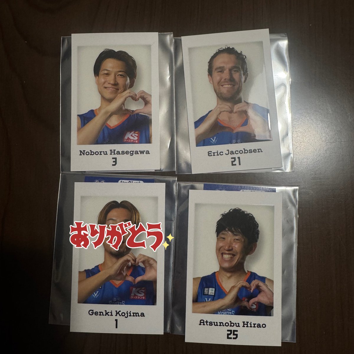 茨城ロボッツ 譲渡 シークレットチェキ風トレカ(選手ハート) 譲