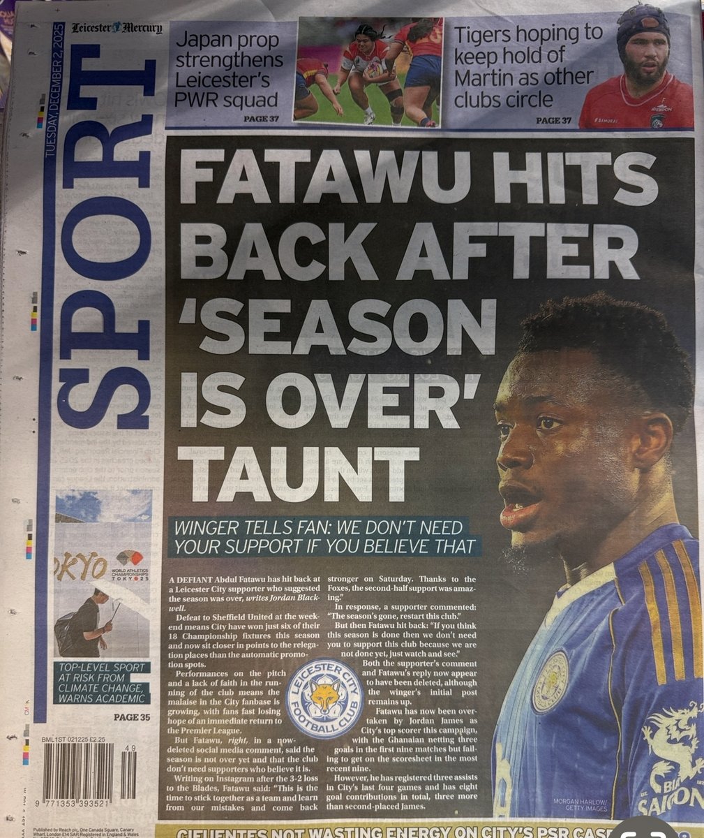 LeicesterFanTV's tweet image. Fatawu hits back at fans.... Comment your views.
#lcfc #leicester #leicestercity