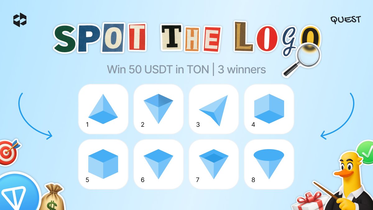 letsexchange_io's tweet image. 🎁 Giveaway: Find the real Tonkeeper logo

One Tonkeeper logo is real – the rest are imposters. Spot the authentic one and get a chance to win 50 USDT in $TON. Three winners will be selected randomly.

📅 Dates: 2–5 December 2025
💰 Prize pool: 150 USDT in $TON

How to join:
1️⃣…