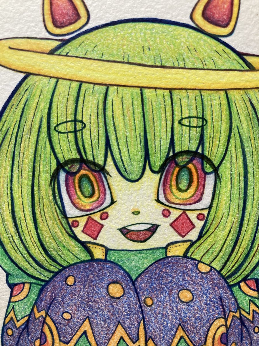 クロスくん #OC #オリジナルイラスト #色鉛筆