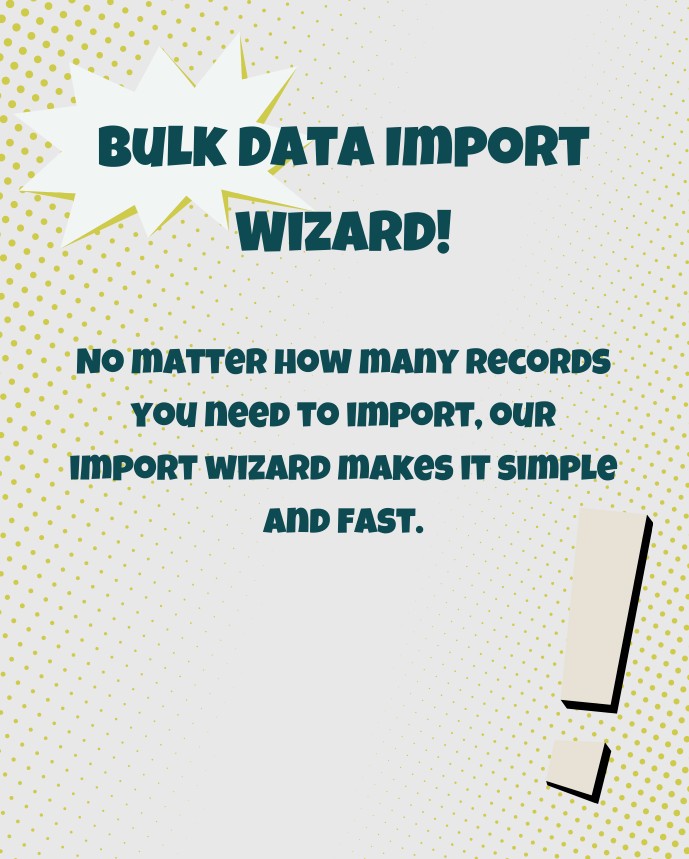 WebTMS's tweet image. At #3, it&apos;s our bulk data import wizard! No matter how many records you need to import, it&apos;s simple and fast with @WebTMS!