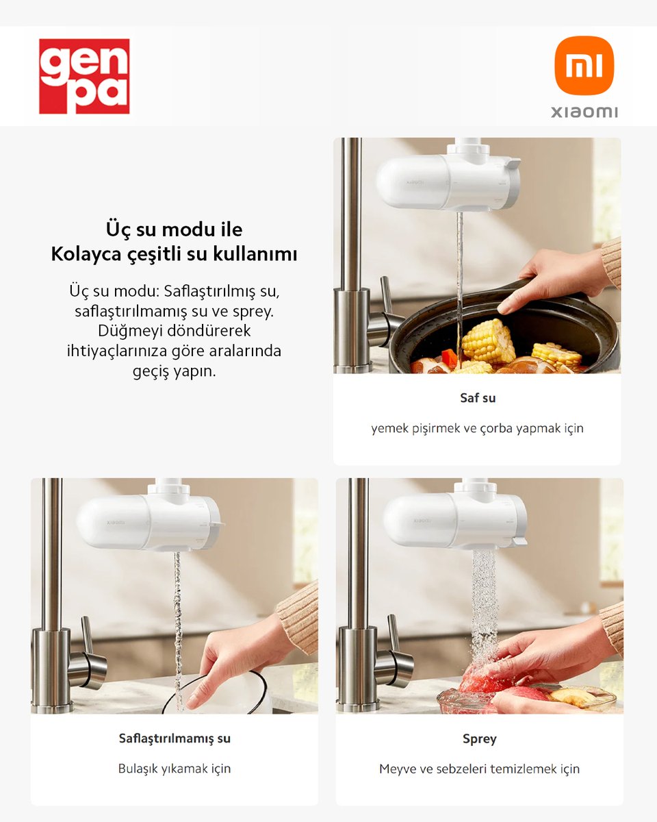 Temiz Su, Sağlıklı Yaşam!💧

Xiaomi Faucet Water Purifier ile musluğunuzdan akan suya güvenin!  

Satın almak için: l24.im/yA2NUk   

Genpa, Xiaomi Yetkili Distribütörüdür.  

#genpa #xiaomi #faucetwaterpurifier #suarıtma