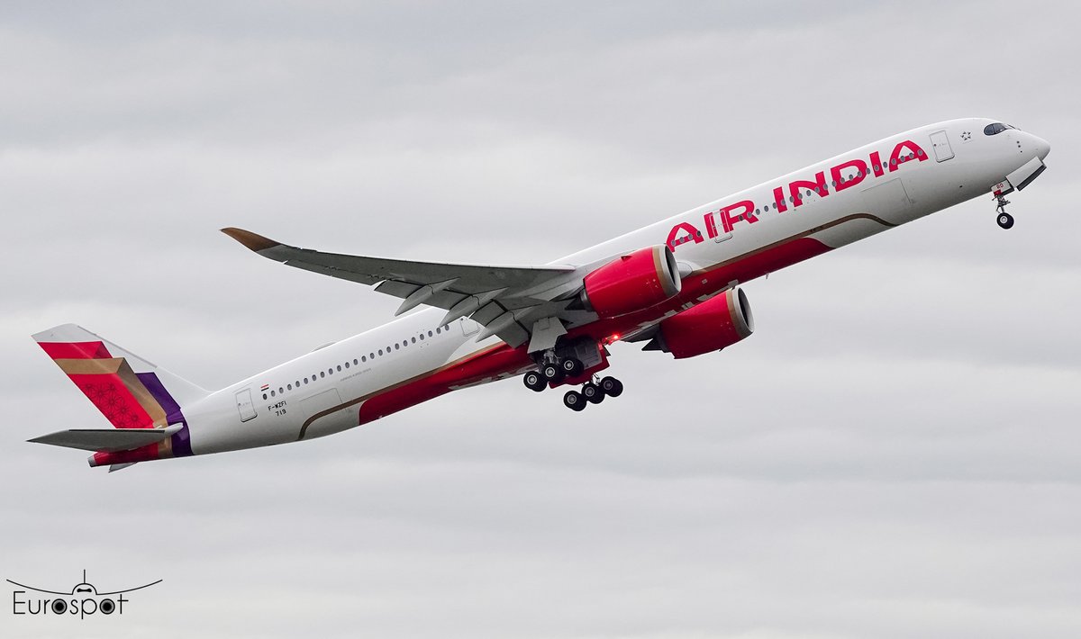 First Airbus A350-1000 for Air India #avgeek #airindia <a href="/airindia/">Air India</a>  <a href="/Airbus/">Airbus</a>  #planespotting #A350