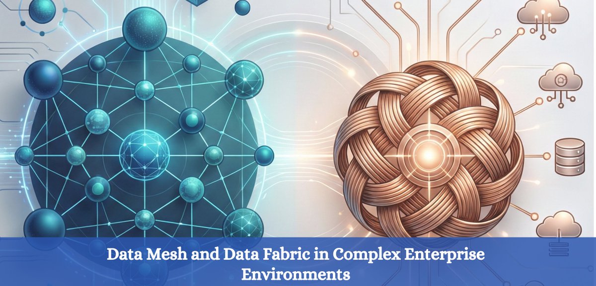 evermethodinc's tweet image. Data Mesh decentralizes domain ownership, while Data Fabric delivers automated integration and metadata intelligence.

Together, they simplify data access across complex enterprise environments.

Learn more: evermethod.com/blog/data-mesh…

#DataMesh #DataFabric #DataArchitecture…