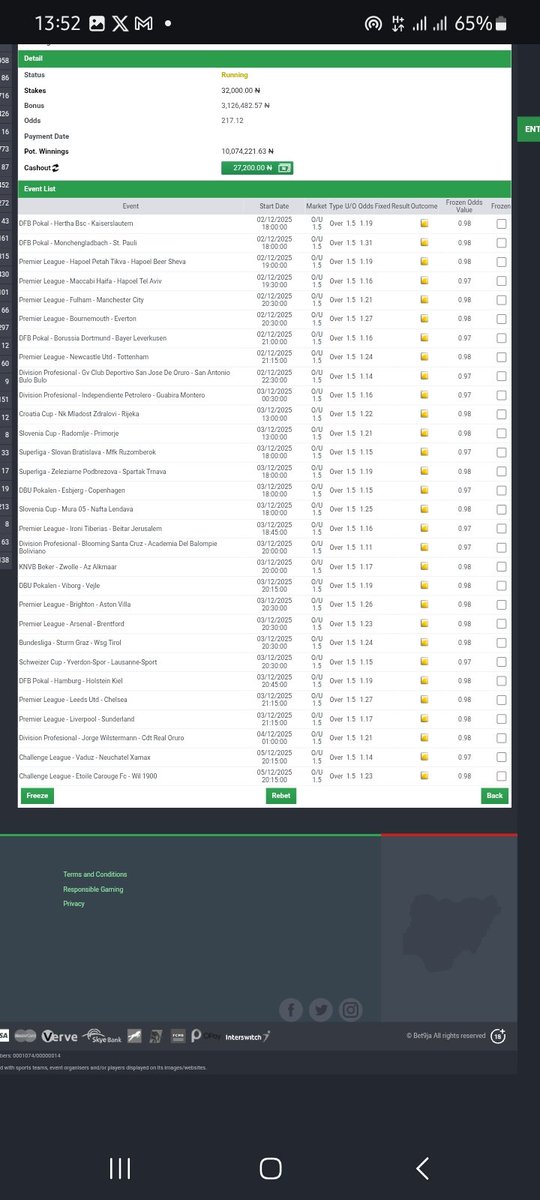 woozzaabets's tweet image. Well Analyzed Over 1.5 FT Goals 🔥 

GRAND AUDIT INCOMING 🍻

📌  2️⃣1️⃣7️⃣+   Odds 

Codes 👇 #Bet9jaCode

3RBB82S 
 
Bookie  @Bet9jaOfficial 

Not on ?

Register and Play 👇

rb.gy/dyiph