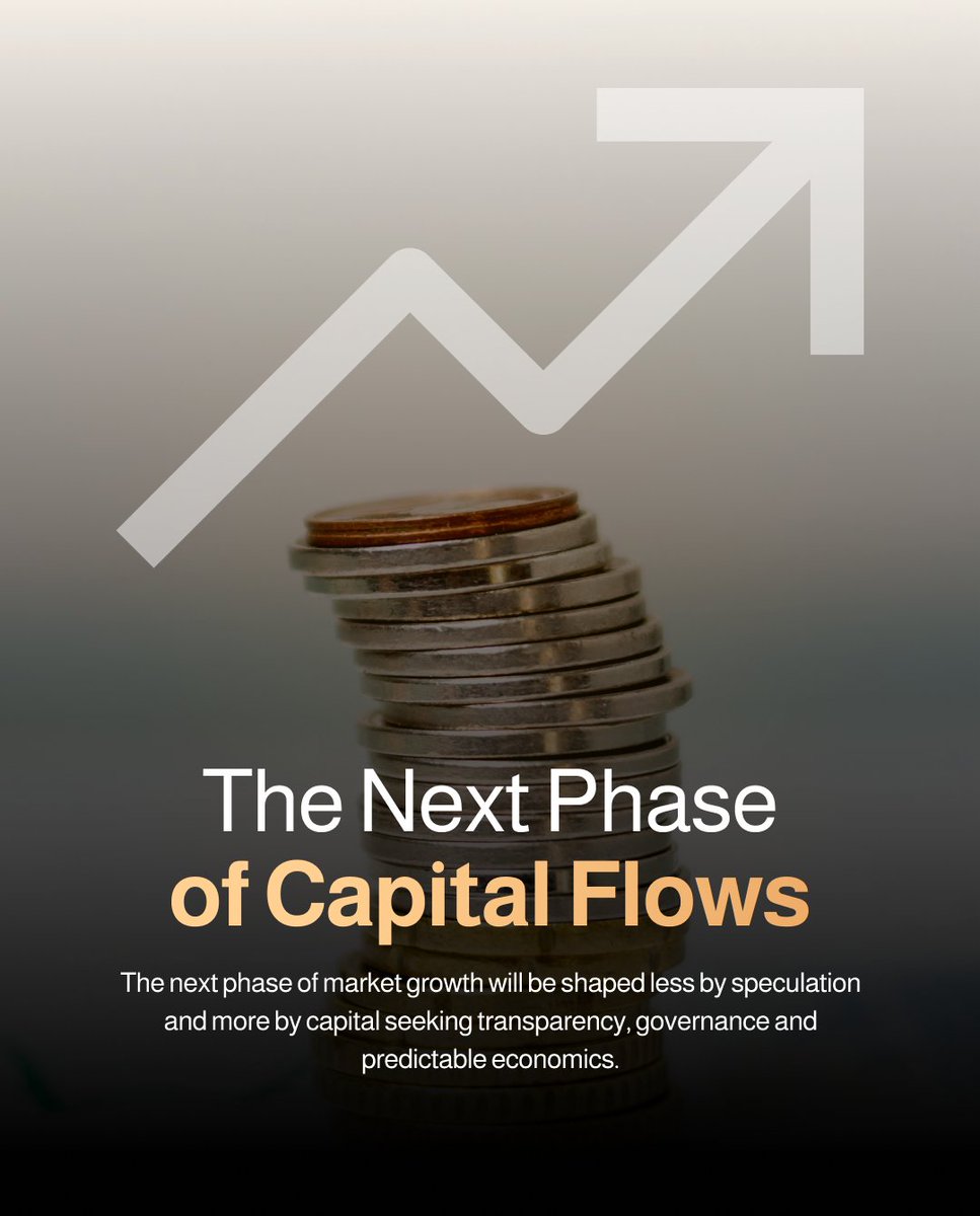 The next phase of capital flows.

Institutional capital is shifting toward assets with clearer structure and better collateral logic. 

Energy, commodities and infrastructure increasingly fall into this category.

The next phase of market growth will be shaped less by speculation