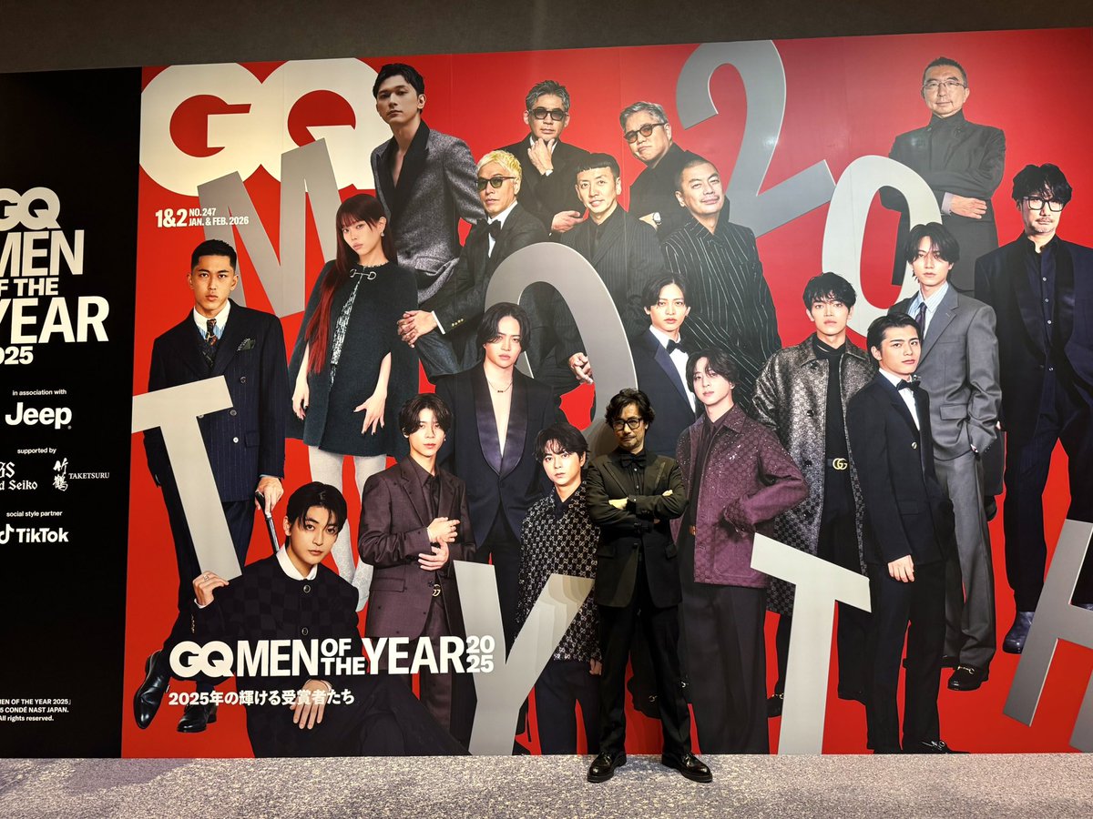 Kojima_Hideo's tweet image. ありがとうございました🙏🙇🏻👍🫶😍
@gqjapan
#GQJP_MOTY
#GQMOTY