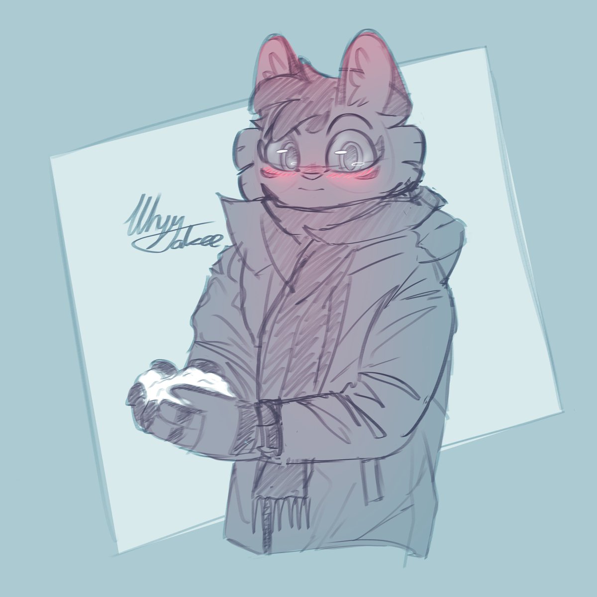 JakeeWhyy's tweet image. Quick Freckle doodle before bed💙
#Lackadaisy