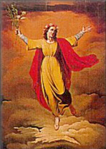 365selecciones's tweet image. SANTA VIVIANA o BIBIANA (+347). Virgen y Mártir. Fue condenada al suplicio de los azotes. Libro de Isaías 11,1-10: &quot;Sobre Él reposará el espíritu del Señor: espíritu de sabiduría y de inteligencia, espíritu de consejo y de fortaleza, espíritu de ciencia y de temor del Señor&quot;.