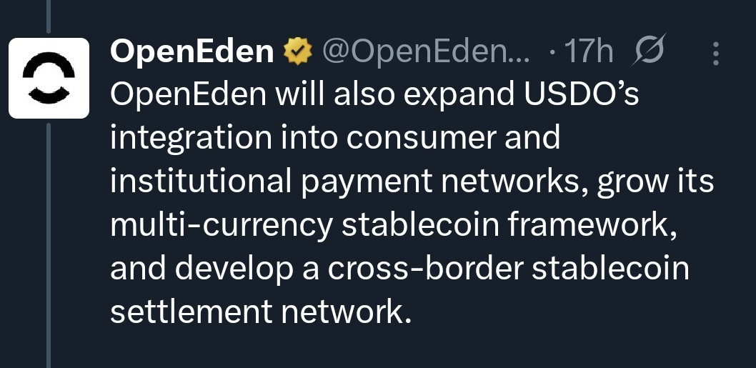 ChartNerdTA's tweet photo. $VELO: OpenEden tweet 17 hours ago.. the network effect is in motion. https://t.co/wQ3MQm6zHn