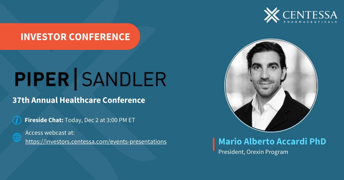 Centessa Pharmaceuticals tweet media